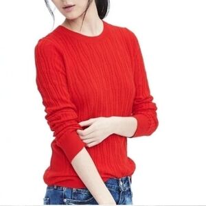 Banana Republic Filpucci Italian cashmere blend cable knit sweater